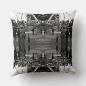 ヴィンテージオーストリアウィーンプラーター遊園地1970 クッション (裏面)