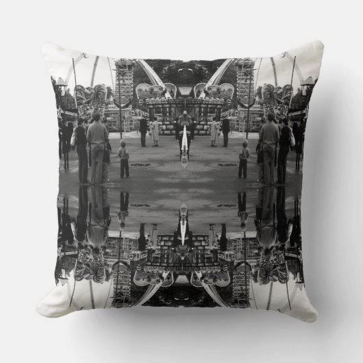 ヴィンテージオーストリアウィーンプラーター遊園地1970 クッション (正面)