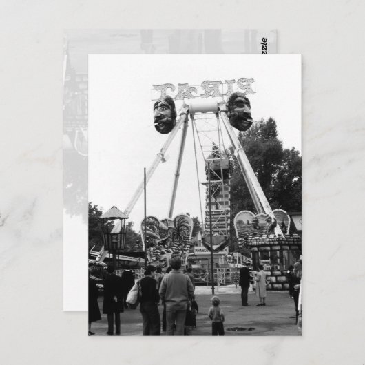 ヴィンテージオーストリアウィーンプラーター遊園地 ポストカード (正面/裏面)