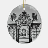ヴィンテージオーストリアウィーンベルヴェデーレ城門 セラミックオーナメント (左)