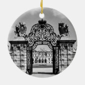 ヴィンテージオーストリアウィーンベルヴェデーレ城門 セラミックオーナメント (裏面)