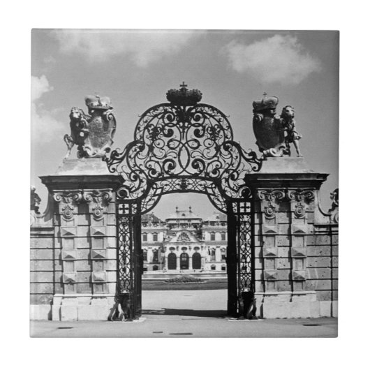 ヴィンテージオーストリアウィーンベルヴェデーレ城門 タイル (正面)