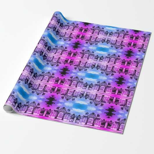 ヴィンテージオーストリアウィーンベルヴェデーレ城門 ラッピングペーパー (アンロールド)