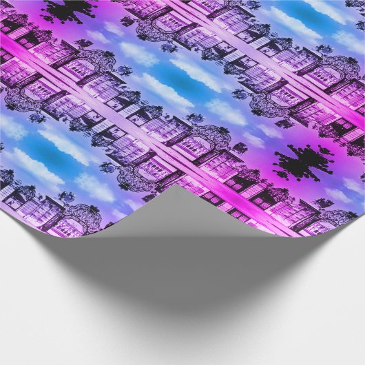 ヴィンテージオーストリアウィーンベルヴェデーレ城門 ラッピングペーパー (角)