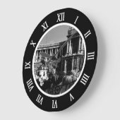 ヴィンテージオーストリアウィーンホフブルクパレスUSB充電 ラージ壁時計 (傾斜)