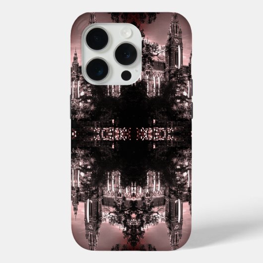 ヴィンテージオーストリアウィーンラストハウスタウンホール Case-Mate iPhoneケース (裏面)