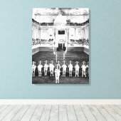 ヴィンテージオーストリアスペインのウィーン乗馬学校 キャンバスプリント (インサイチュ (ウッドフロア))