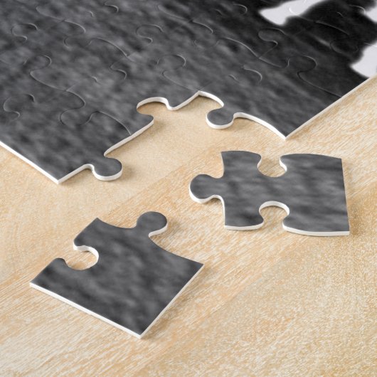 ヴィンテージオーストリアスペインのウィーン乗馬学校 ジグソーパズル (側面)