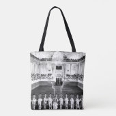 ヴィンテージオーストリアスペインのウィーン乗馬学校 トートバッグ (裏面)