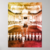 ヴィンテージオーストリアスペインのウィーン乗馬学校 ポスター (正面)