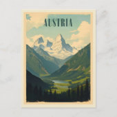 ヴィンテージオーストリアマウンテントラベルツーリズム ポストカード (正面)