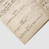 ヴィンテージオーストリア手書き音楽ノートブック1700 薄葉紙 (詳細)