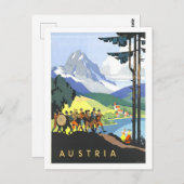 ヴィンテージオーストリア旅行ポスター ポストカード (正面/裏面)