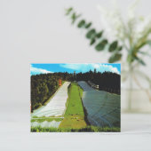 ヴィンテージオーストリア、インスブルックオリンピックスキージャンプ ポストカード (スタンド正面)