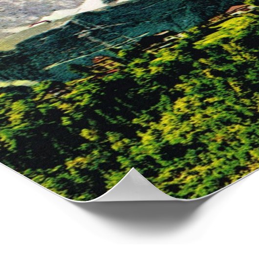 ヴィンテージオーストリア、インスブルックマルチビュー ポスター (角)