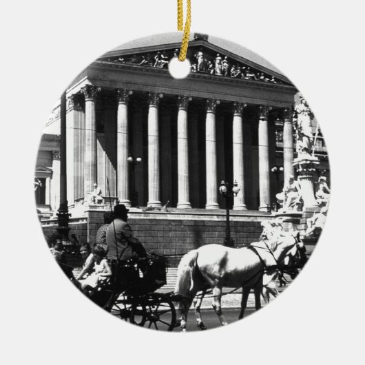 ヴィンテージオーストリア・ウィーン議会 セラミックオーナメント (正面)