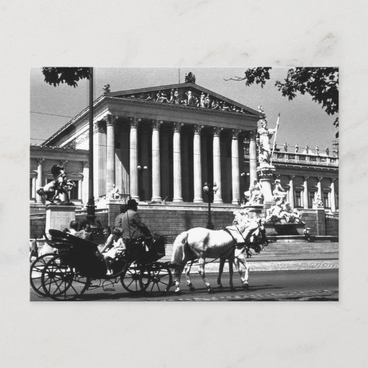 ヴィンテージオーストリア・ウィーン議会 ポストカード (正面)