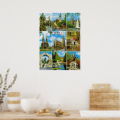 ヴィンテージオーストリア、ウィーン、ウィーン、アウトと約 ポスター (キッチン)