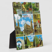 ヴィンテージオーストリア、ウィーン、ウィーン、マルチビュー フォトプラーク (側面)