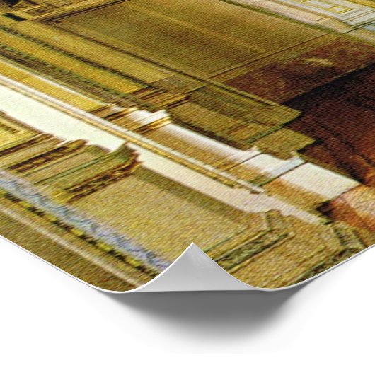 ヴィンテージオーストリア、ウィーン、オペラハウス ポスター (角)