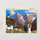 ヴィンテージオーストリア、ビルストック、チロリーン村 シーズンポストカード (正面/裏面)