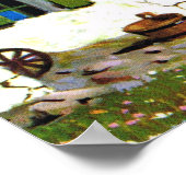 ヴィンテージオーストリア、ビルストック、チロリーン村 ポスター (角)