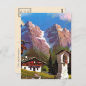 ヴィンテージオーストリア、ビルストック、チロリーン村 ポストカード (正面/裏面)