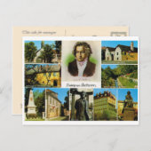 ヴィンテージオーストリア、ベートーベンにリンクされた場所 ポストカード (正面/裏面)