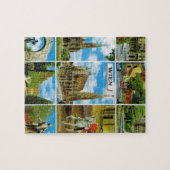 ヴィンテージオーストリア、Wien、ウィーン、Multiview ジグソーパズル (横)