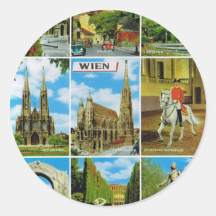ヴィンテージオーストリア、Wien、ウィーン、Multiview ラウンドシール