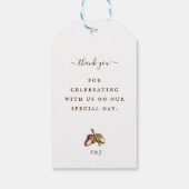 ヴィンテージオータムア結婚コーンギフトラベル ギフトタグ (裏面)