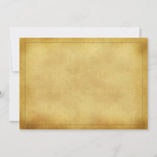 ヴィンテージオータムカントリーフローラ結婚式招待状 招待状 (裏面)