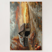 ヴィンテージオータムカントリーロードアンドバーン20x30 ジグソーパズル (縦)