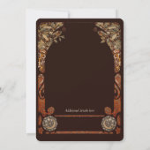 ヴィンテージオータムーン結婚式招待状 招待状 (裏面)