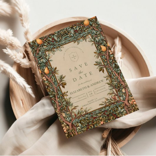 ヴィンテージオーチャードボタニカルウェディング セーブザデート