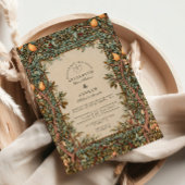 ヴィンテージオーチャ結婚ード 招待状