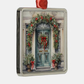 ヴィンテージオーテ飾ルクリスマスドア メタルオーナメント (右)