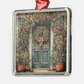 ヴィンテージオーテ飾ルクリスマスドア メタルオーナメント (左)