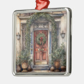 ヴィンテージオーテ飾ルクリスマスドア メタルオーナメント (左)