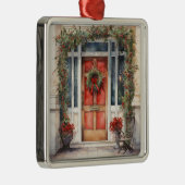ヴィンテージオーテ飾ルクリスマスドア メタルオーナメント (右)