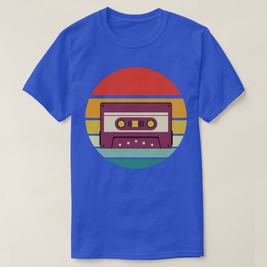 ヴィンテージオーディオカセット Tシャツ (デザイン正面)