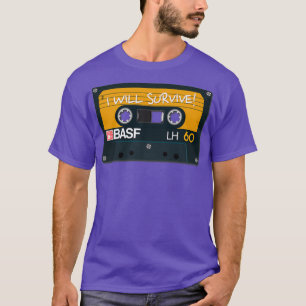 ヴィンテージオーディオテープBASF I Will 生き延び Triblend Tシャツ