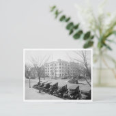 ヴィンテージオートインフロントオブジョージワシントンイン ポストカード (スタンド正面)