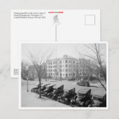 ヴィンテージオートインフロントオブジョージワシントンイン ポストカード (正面/裏面)