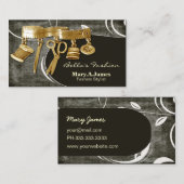 ヴィンテージオートクチュールドレスメーカーの名刺 名刺 (正面/裏面)