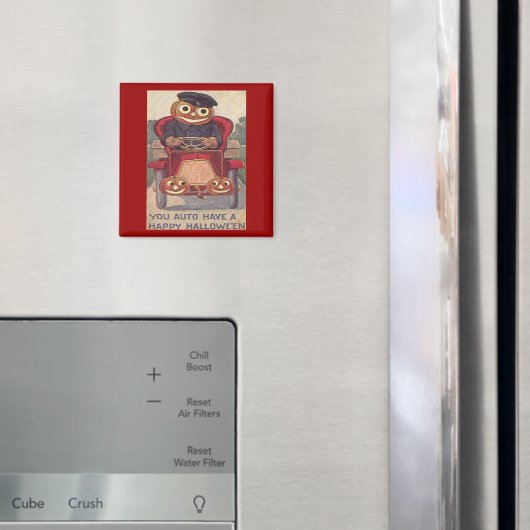 ヴィンテージオートジャックランタンハロウィーン マグネット (インサイチュ (冷蔵庫))