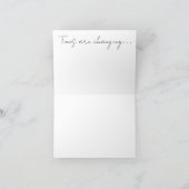 ヴィンテージオートバイのメモカード サンキューカード (内部)