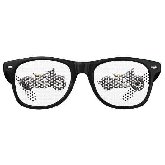 ヴィンテージオートバイの楽しみクールパーティー レトロサングラス (正面)