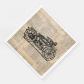 ヴィンテージオートバイアート新聞文字スタイル (コーナー)