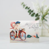 ヴィンテージオートバイキッズ ポストカード (スタンド正面)